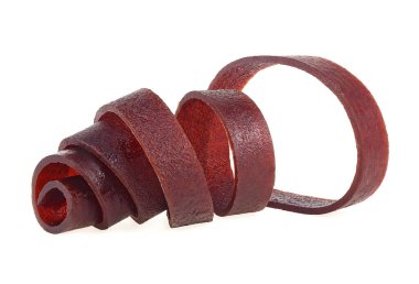 Meyve pasaportu beyaz arka planda izole edilmiş. Ahudududulu, elmalı ve üzümlü meyveli dürüm..