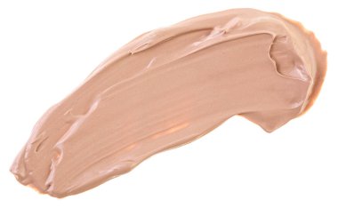 Kozmetik sıvı fondöten. Beyaz arkaplanda gizleyici izole edildi.