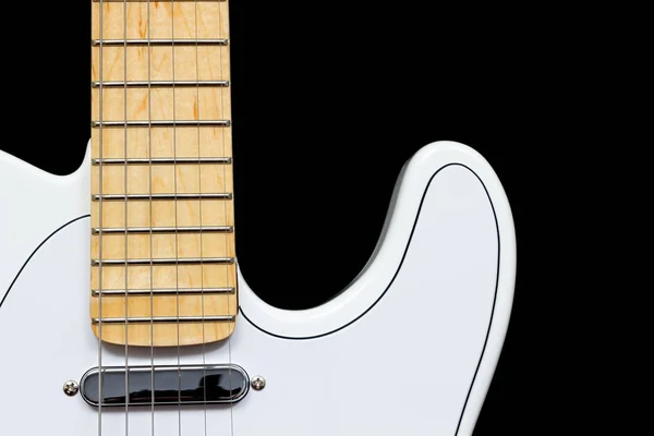 Fehér elektromos gitár — Stock Fotó