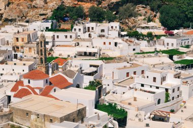 Beyaz Şehir, Lindos, tarihinde Yunan Adası Rhodes