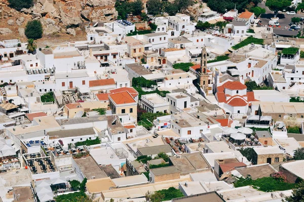 Griechenland. Inselrhoden. Stadt von lindos — Stockfoto