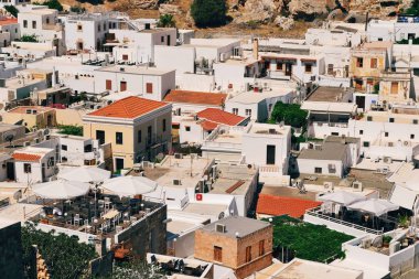 Yunanistan. Ada Rhodes. Lindos şehir