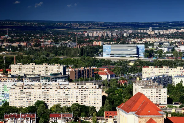 Budapest bloque de pisos con sede para el Campeonato de la FINA 2017 — Foto de Stock