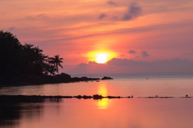 Güzel günbatımı Tayland