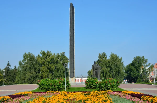 Barnaoel, Rusland, augustus, 17, 2016. Niemand, plein van de overwinning in Barnaoel — Stockfoto