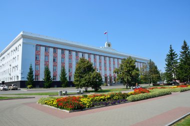 Barnaul, Rusya, Ağustos, 17, 2016. Altay bölgesi, şehir Barnaul, Rusya Federasyonu Yönetim