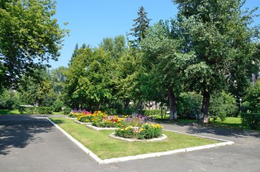  Barnaul, Rusya, Ağustos, 17, 2016. Rusya, bir Lenin Bulvarı Barnaul'kareler