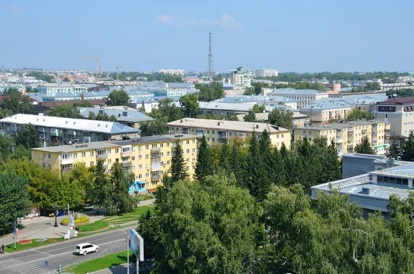 Vista Centro Barnaul Partir Roda Gigante Rússia — Fotografia de Stock