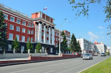 Barnaul, Rusya, Ağustos, 17, 2016. Altay bölgesel Barnaul mahkeme Binası