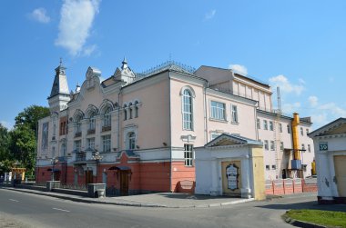 Barnaul, Rusya, Ağustos, 17, 2016. Devlet Filarmoni altay bölgesi, Barnaul. 1990 yılında halk evi olduğunu