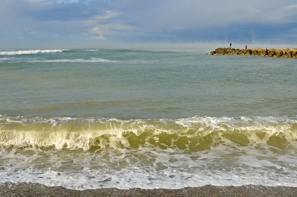 Ryssland Krasnodar Region Dzhubga Svarta Havet Morgonen Höst — Stockfoto