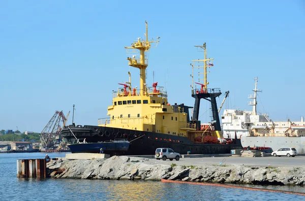 Vladivostok, Russia, June, 01, 2016. The ship Neptunia is  in the port of Vladivostok — Stock Photo, Image