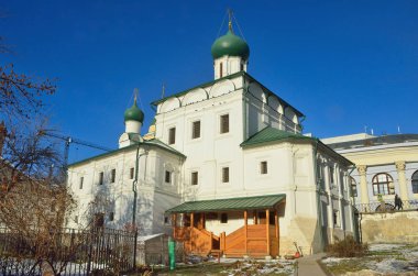 Moskova. Maxim kilise kutsal Varvarka Street (1698-1699 yıl inşa)