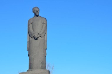 Moskova, Rusya, Kasım, 22, 2016. Rus sahne: K. A. Timiryazev Tverskoy Bulvarı'nda Anıtı. Moskova