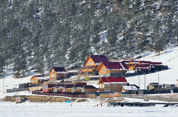 Lago Baikal Rusia Marzo 2017 Mansión Kedrovaya Bolshoye Goloustnoye Región —  Fotos de Stock