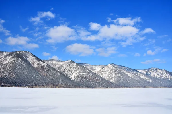 Jezero Bajkal Zimě Přímořské Ridge Přímořský Hřeben Rusko — Stock fotografie