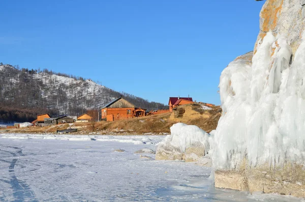 Rusia Orilla Del Lago Baikal Pueblo Uzury —  Fotos de Stock
