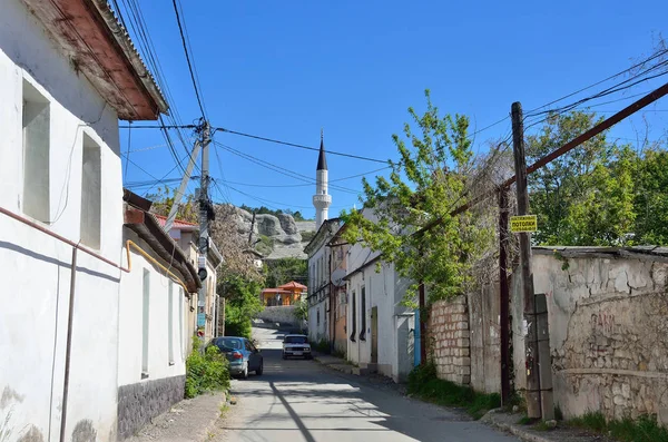 Bahçesaray Kırım Nisan 2017 Eski Şehir Caddede Spai — Stok fotoğraf