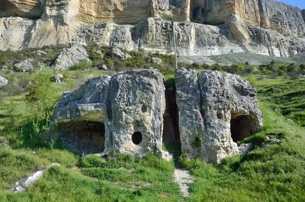 Antike Ruinen Katschi Kaljon Krim Bakhchisarai Bezirk — Stockfoto