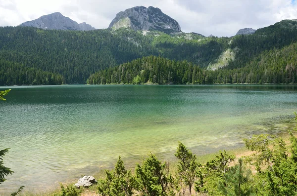 Montenegro, nationella Park Durmitor, svarta sjön på sommaren — Stockfoto