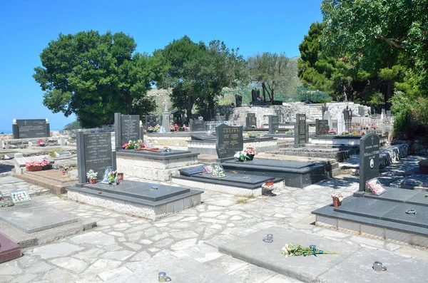 Petrovac Montenegro Giugno 2015 Nessuno Cimitero Antico Monastero Gradiste Montenegro — Foto Stock