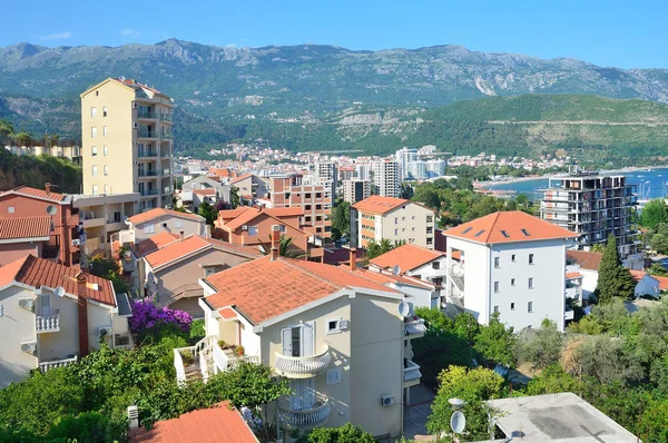 Montenegro Ciudad Turística Budva Edificios Modernos — Foto de Stock