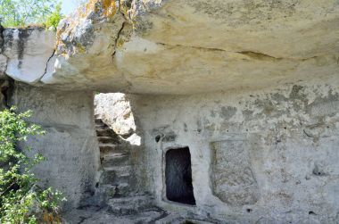 Kırım'da, mağara şehir Mangup Kale