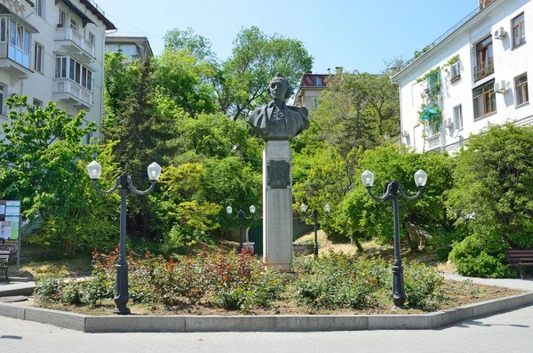 Sevastopol Crimeia Maio 2017 Monumento Alexander Suvorov Quadrado Suvorov Pushkin — Fotografia de Stock