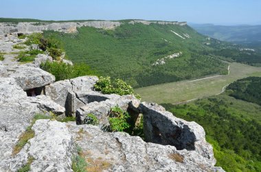 Kırım'da, mağara şehir Mangup Kale