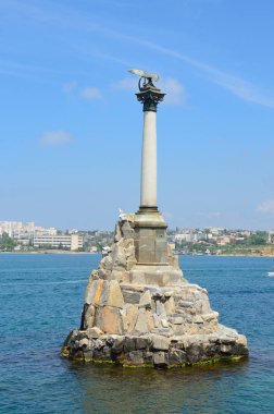 Sevastopol, Kırım'da, 08 Mayıs 2017. Kimse Sevastopol bozdu Savaş Anıtı