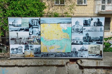 Sevastopol, Kırım'da, Mayıs, 09, 2017. harita-konumlar, sokak Frunze ayarla konumunu düzeninin