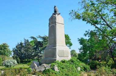 Sevastopol, Kırım'da, 08 Mayıs 2017. Sevastopol tarihsel Bulvarı'nda dördüncü burçlarından askerleri için anıt