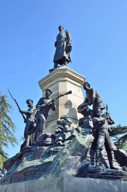 Sevastopol, Kırım'da, 08 Mayıs 2017. Genel Eduard İvanoviç Totleben ve Sivastopol savunucuları 1854-55 Harbinde Kırım Yarımadası anıt