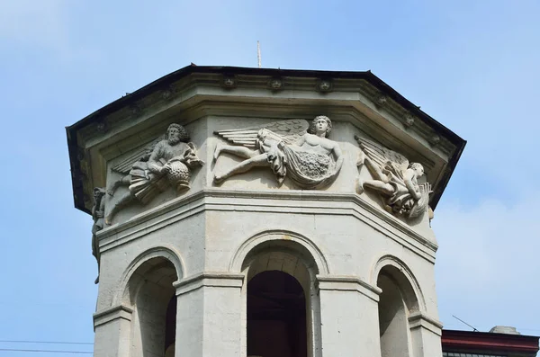 Torre Viento Torre Antigua Biblioteca Marina Monumento Arquitectura Sebastopol 1849 — Foto de Stock