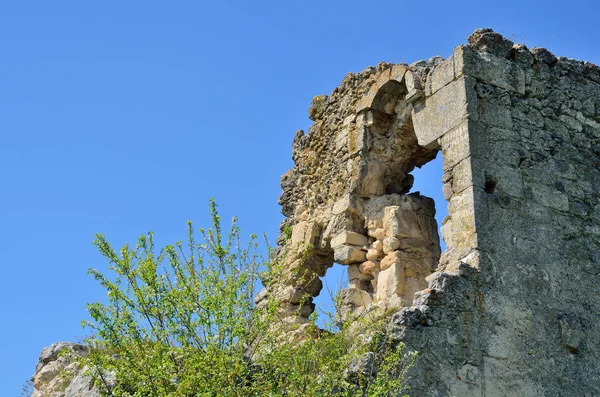 Crimée Les Ruines Citadelle Mangup Kale — Photo