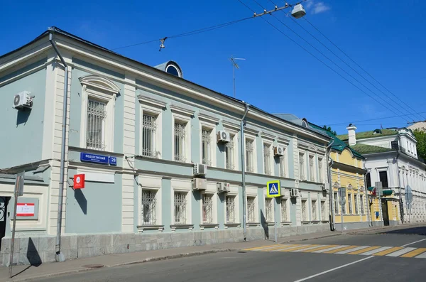 Moskau Russland Juni 2017 Das Alte Haus Der Podsosensky Gasse — Stockfoto