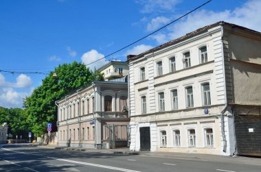 Moskova, Rusya, 12 Haziran 2017, Manor Vorontsovo kutup 19 yüzyılın ilk yarısında ev sahipliği yapmaktadır. Bina 9, 11