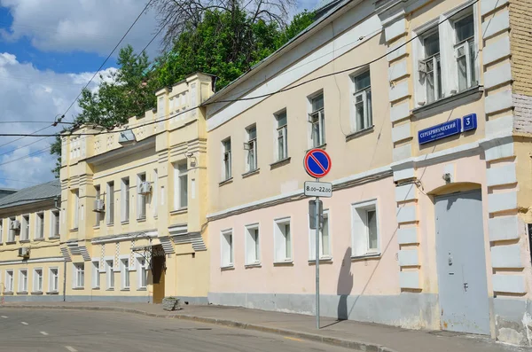 Moscú Rusia Junio 2017 Nobody Serebryanichesky Lane Summer Cloudy Day —  Fotos de Stock