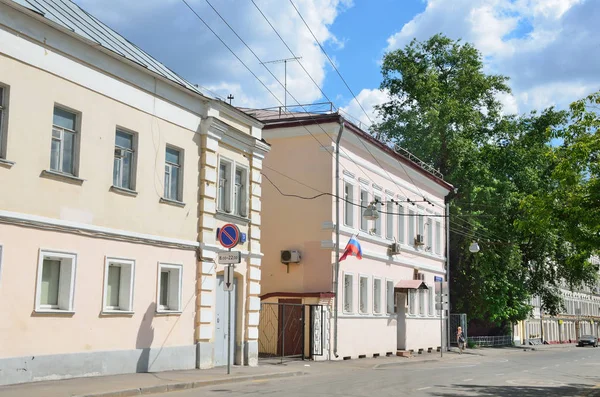 Mosca Russia Giugno 2017 Nessuno Serebryanichesky Corsia Estate Giorno Nuvoloso — Foto Stock
