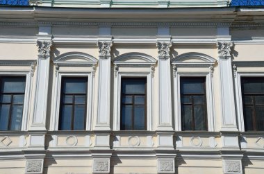 Moskova, Rusya, 12 Haziran 2017, Rus sahne: G. V. Şetverikov, E. N eski Emlak. Malyutin, A. Y. Elagina. Moskova, Podsosensky lane, 26