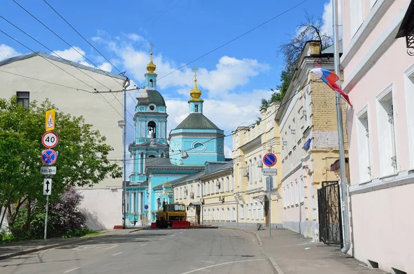 Moscou Rússia Junho 2017 Nobody Serebryanichesky Lane Summer Cloudy Day — Fotografia de Stock