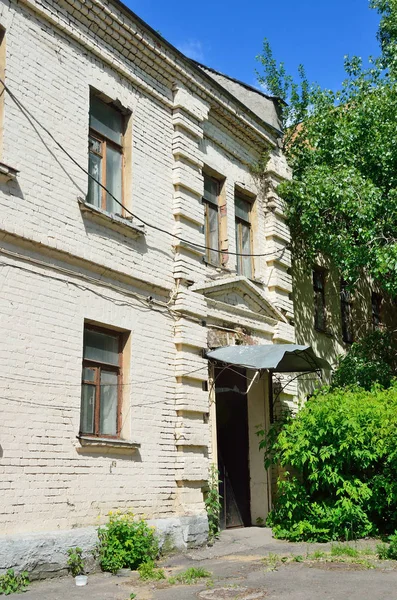 Moscú Rusia Junio 2017 Casa Número Del Patio Serebryanichesky Carril — Foto de Stock