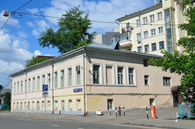 Moskova, Rusya, 12 Haziran 2017, Manor house Vorontsovo kutup, Bina 3 19 yüzyılın ilk yarısında