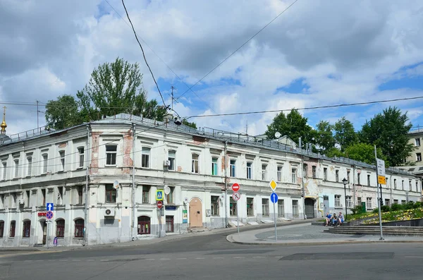 Moscou Russie Juin 2017 Ancienne Maison Siècle Sur Place Khitrovskaïa — Photo