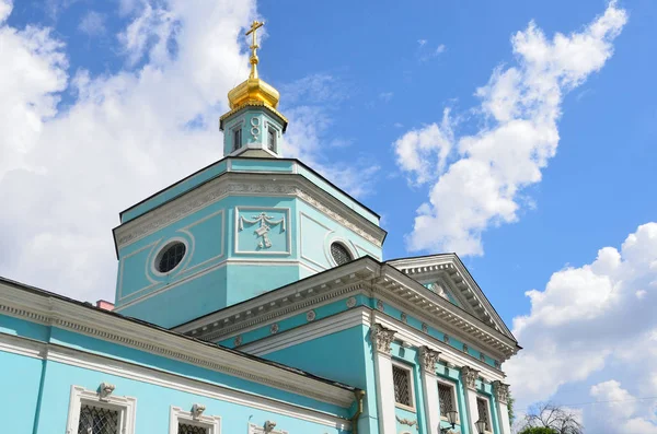 Russland Moskau Alte Kirche Der Lebensspendenden Dreifaltigkeit Serebryaniki Details Zur — Stockfoto