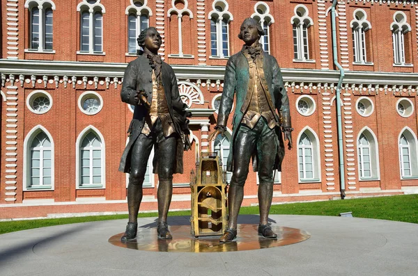 Moskou Rusland Augustus 2015 Monument Voor Vasili Bazhenov Matvey Kazakov — Stockfoto