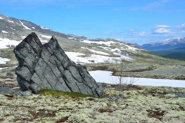 Ryssland Kolahalvön Khibiny Berg Molnig Dag Sommar — Stockfoto