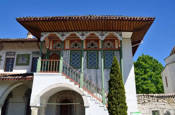 Bakhchisaray, Crimea, antiguo Palacio del Khan. Maksura, la logia del Khan — Foto de Stock