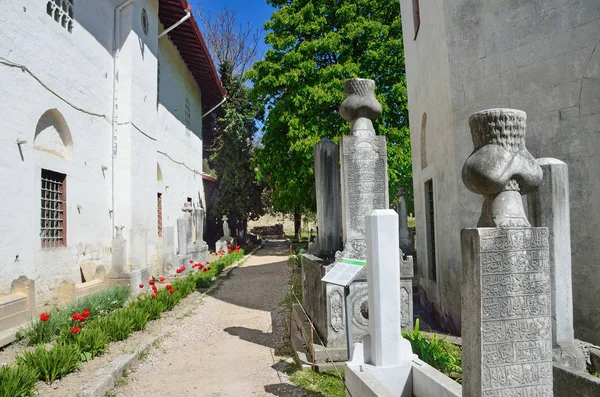 Бахчисарай Крим Квітня 2017 Року Ханський Старим Кладовищем — стокове фото