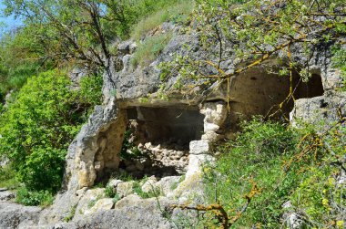Crimea, Bahçesaray, mağara şehir Chufut - Kale 